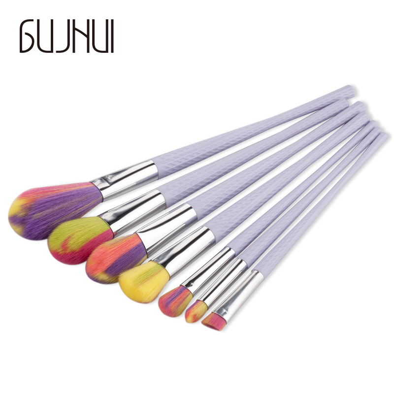 7 stuks Make-up kwasten draadset Beauty Tools Make-up tools Eenhoorn GUJHUI Yuncai_voghion.com