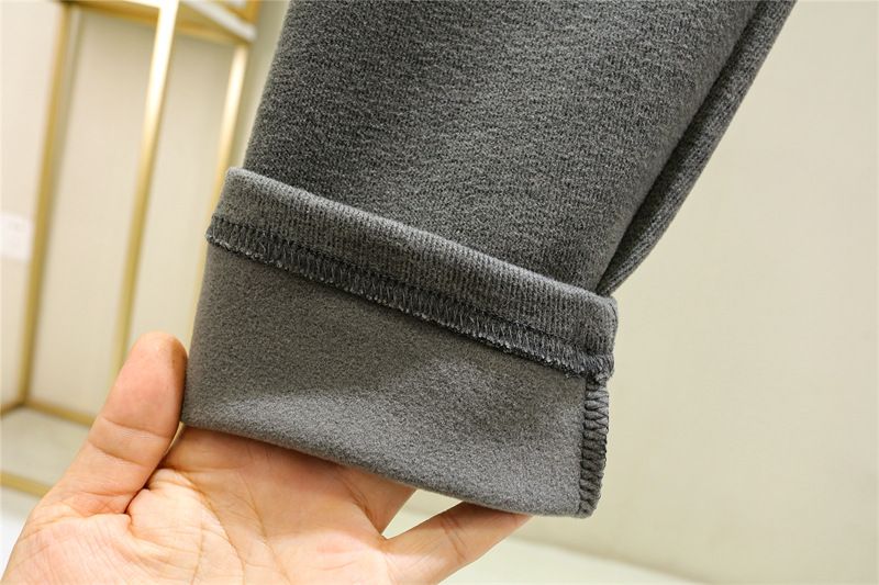 Autumn Winter New German Thermostatic Heating Men's Warm Underwear Set Half High Collar with Thick Velvet and Slimming_voghion.com