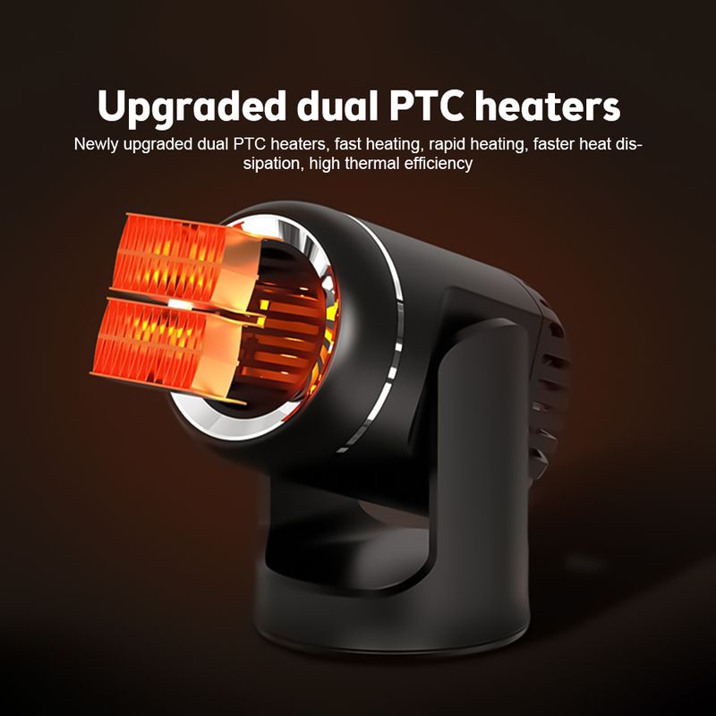 Mini Electric 12v Heater Defroster For Car 2V/130W Fast Heating Quickly Defrost Deer Demister Auto Heat Dryer_voghion.com
