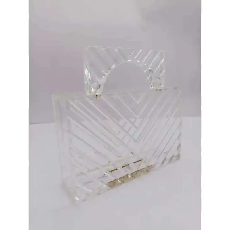 Nuova borsa da sera semplice in acrilico trasparente di tendenza per le donne_voghion.com