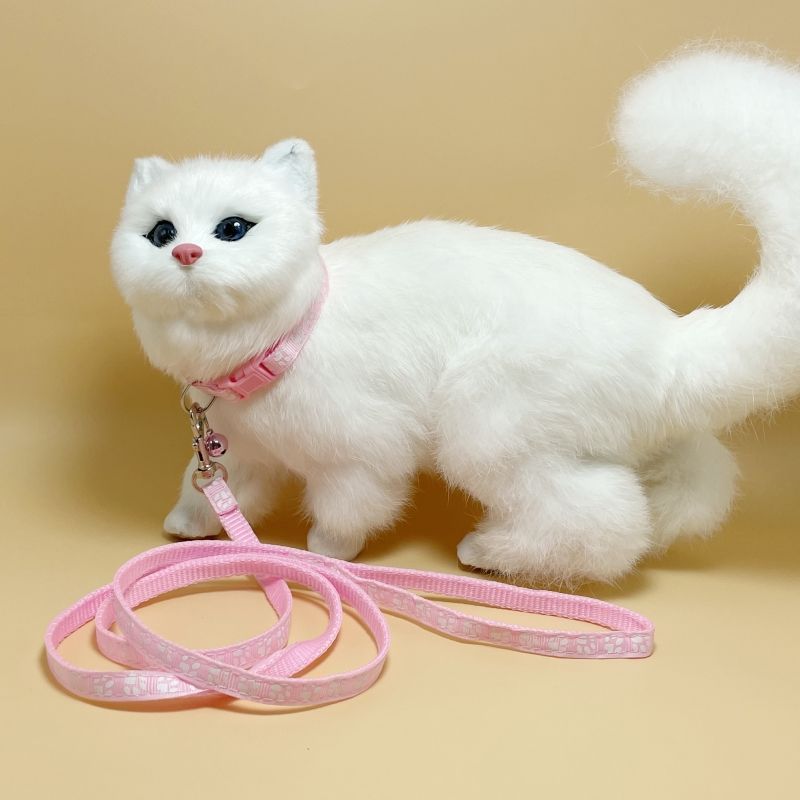 Set di guinzagli per cani e gatti, set di collari a catena per passeggiate con animali domestici, corda per impronte piccole e medie_voghion.com