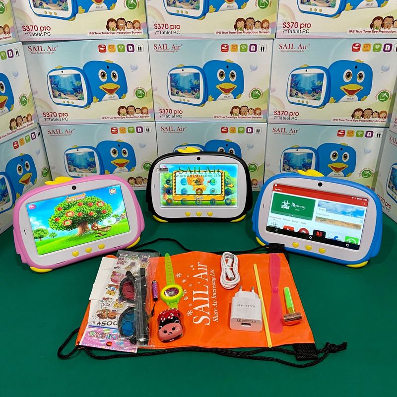 SAIL Air S370pro 7-inch Kids Tablet With Dual SIM, 4G Support, Parental Controls & Educational Apps – Pink/Blue/Black_voghion.com