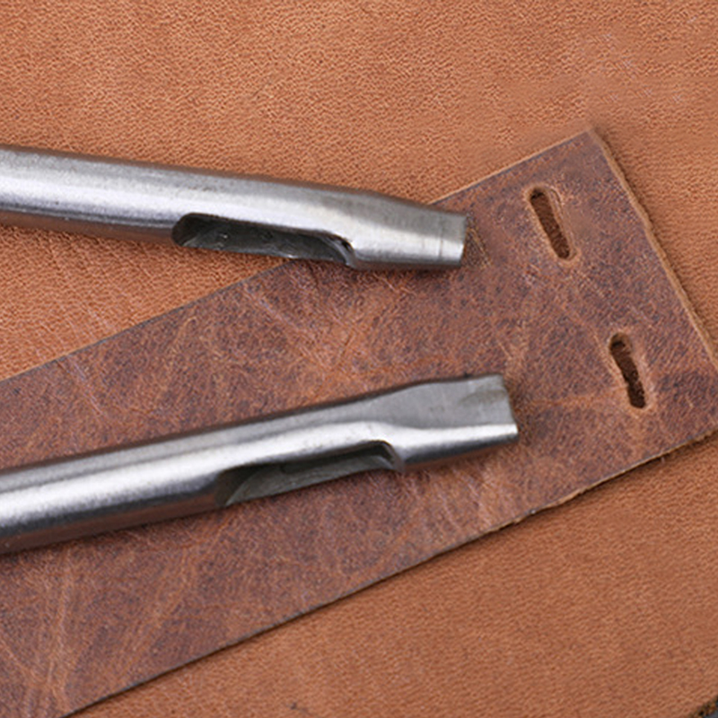 1 st 2*6/7/8 mm Hålstansverktyg Klocka Armband Oval Punch Bälte Punch Läder Öljestans Hollow Punch Platt Rund Punch_voghion.com