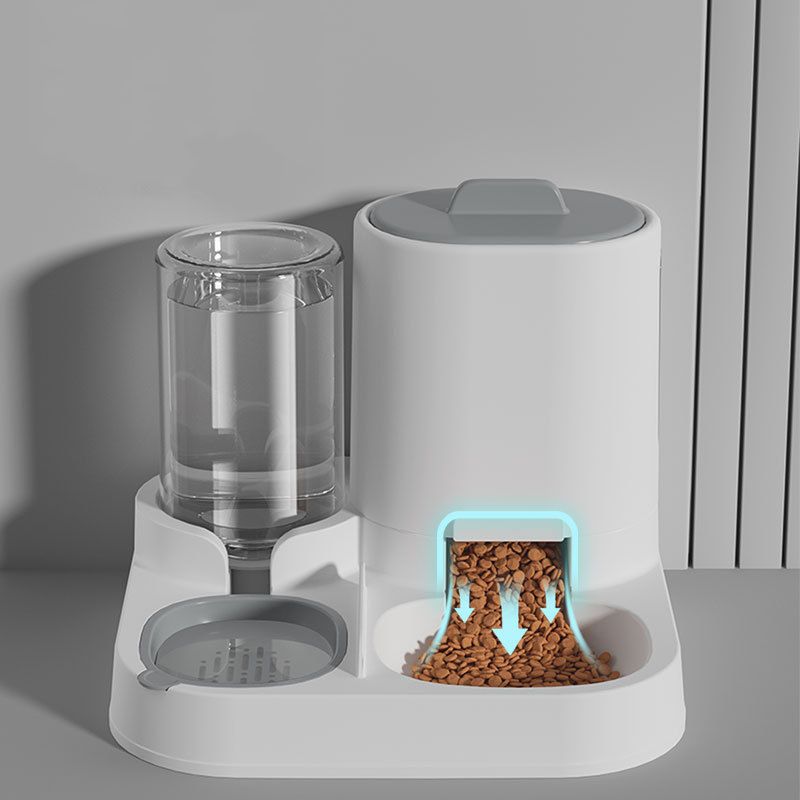 Cat Feeding Water Feeder Dog Bowl Cat Bowl Smooth Food And Water Supply Two-in-one Water Dispenser Cat Bowl Pet Supplies_voghion.com