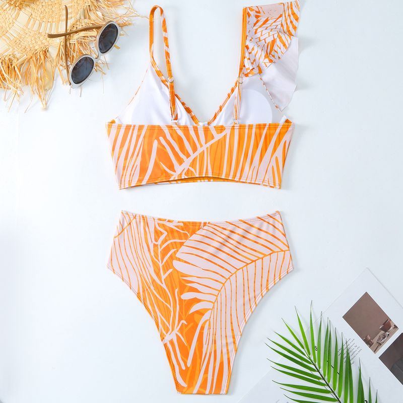 New Printed Two-piece Bathing Suit Women's Spa Vacation Set Bikini_voghion.com