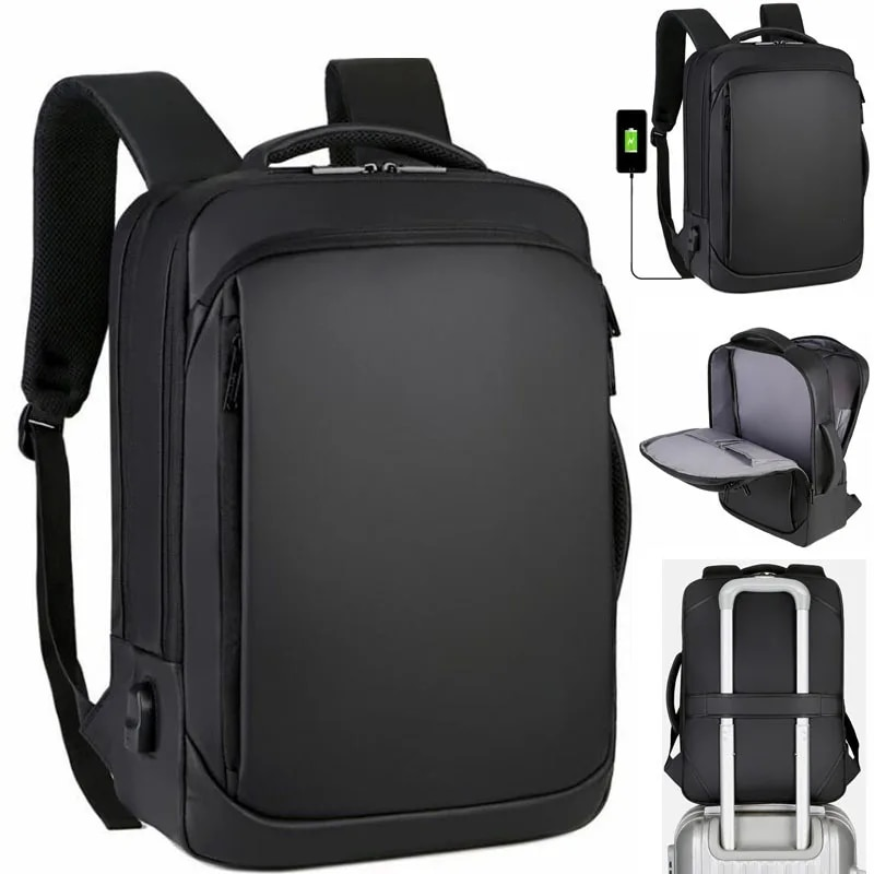 Rucsac elegant pentru notebook de 15,6" pentru bărbați, impermeabil, la modă, nou_voghion.com