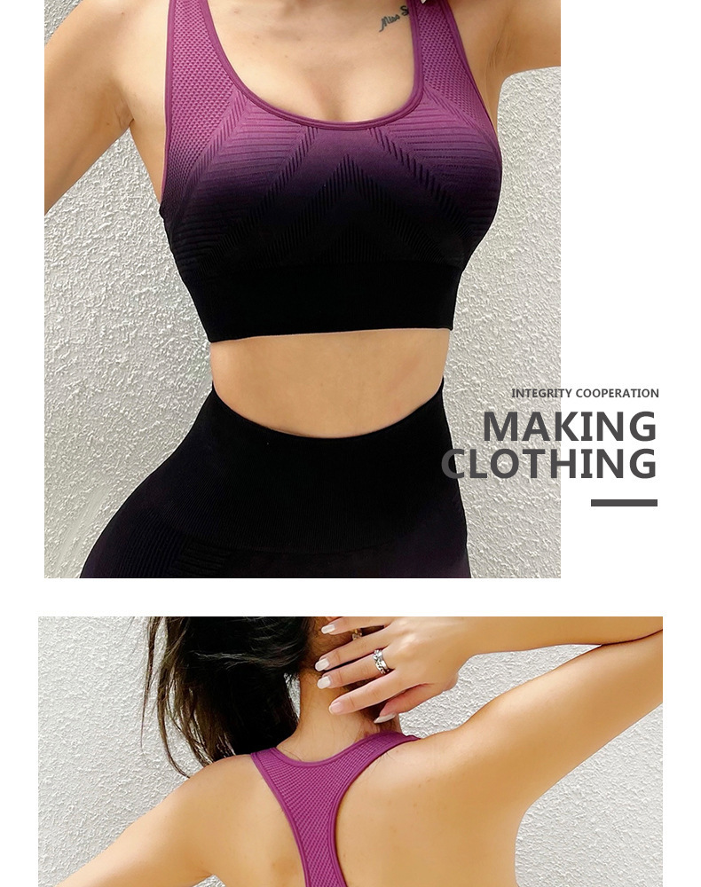 Yoga wear sports bra for women shock-absorbing breathable running back push-up shaping vest fitness bra top for women_voghion.com