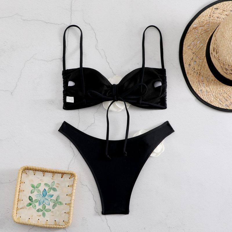Dámské oblečení Nové sexy tubové top 3D květinové slipy bikiny bikiny plavky_voghion.com