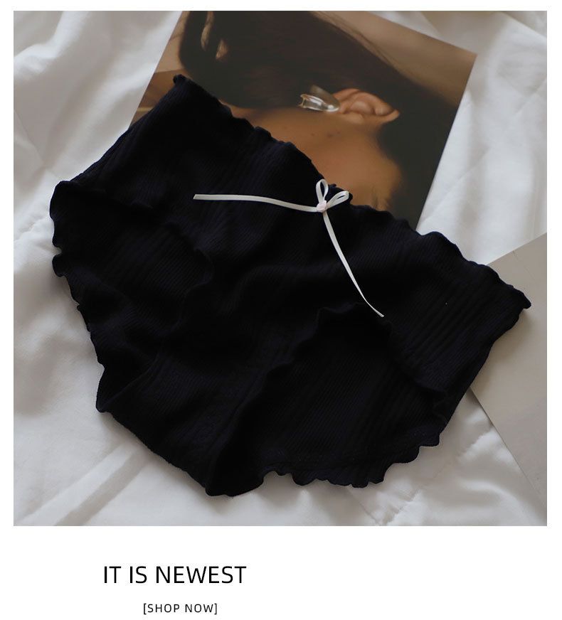 Slip da donna in cotone stile freddo, semplice, tinta unita, traspirante, di grandi dimensioni_voghion.com