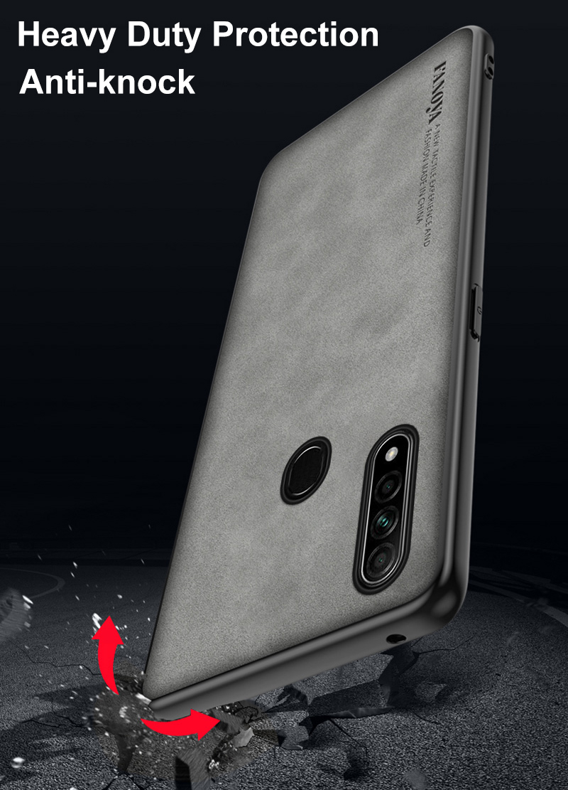 Lüks PU deri kılıf için OPPO A31 2020 AX5S AX7 AX5 kapak mat silikon koruma telefon kılıfı için OPPO A5 A7 A12 A3S_voghion.com