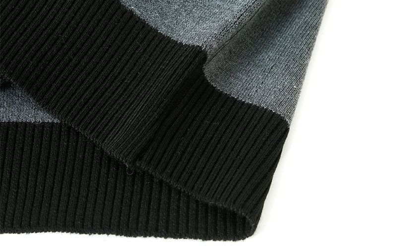 Pull tricoté à col montant et demi-fermeture éclair pour homme, haut décontracté, tendance, chaud, nouvelle collection automne et hiver 2023_voghion.com