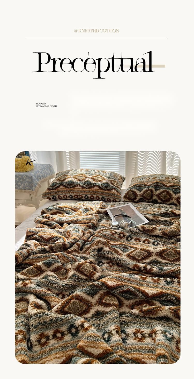 2025 High-End A-Class Half-Fleece Bohemian Sofa Throw Office Nap Shawl Blanket_voghion.com