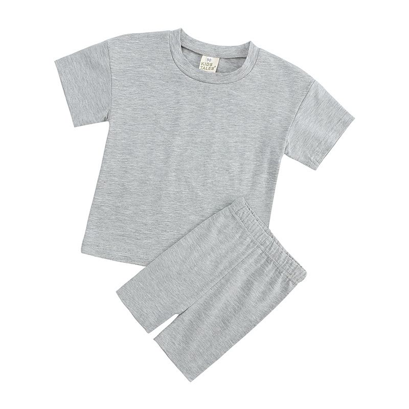 Kleinkind Mädchen Kleidung Mädchen Anzug Kurzarm Mädchen Sport Zweiteiler Anzug Neue Kinder Kurzarm Shorts Sommerkleidung_voghion.com