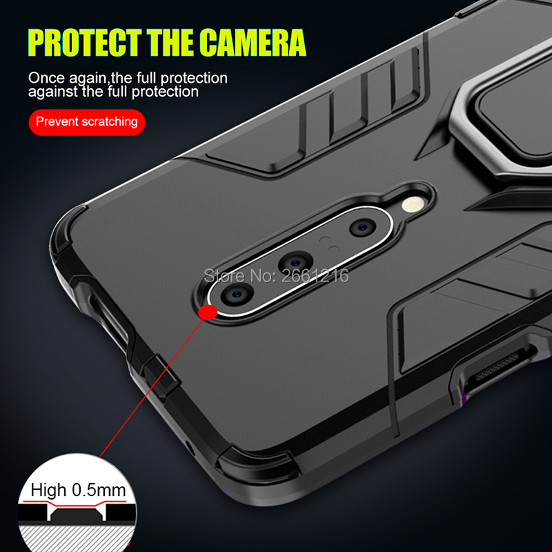 Voor Xiaomi Mi 12 11T 11 11X 11i Pro Lite Ultra Hybrid Harde PC + Zachte TPU Armor Anti-Drop Case Roterende Ring Standhouder_voghion.com