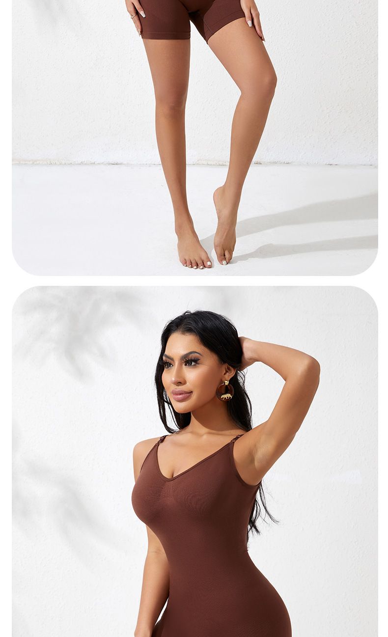 Nahtloser Shapewear-Bodysuit – Bauchkontrolle mit hoher Taille und Po-Lifting, schlankmachender Ganzkörper-Bodysuit mit Riemchen (Übergröße XXXL, Schwarz/Haut/Kaffee)_voghion.com