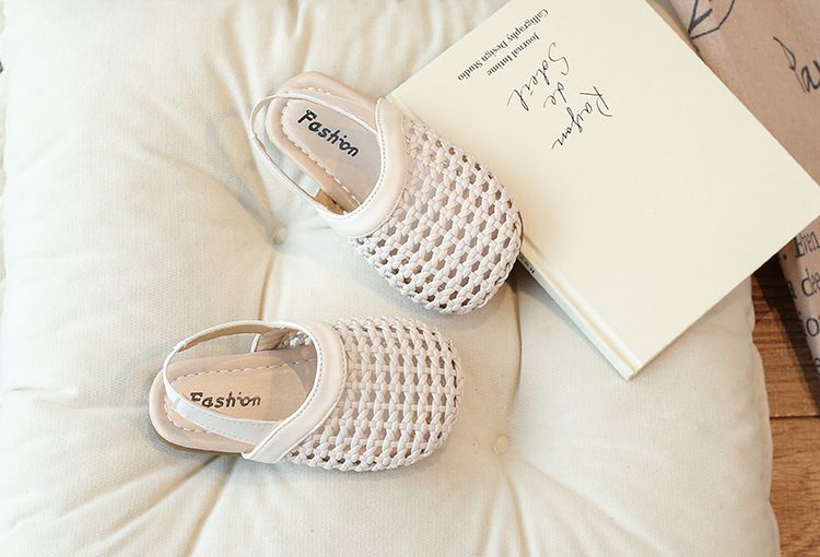 Children's Shoes Girls Braided Sandals Summer New Fashion Grandma Shoes Soft Sole Children's Hollow Toe Roman Shoes_voghion.com