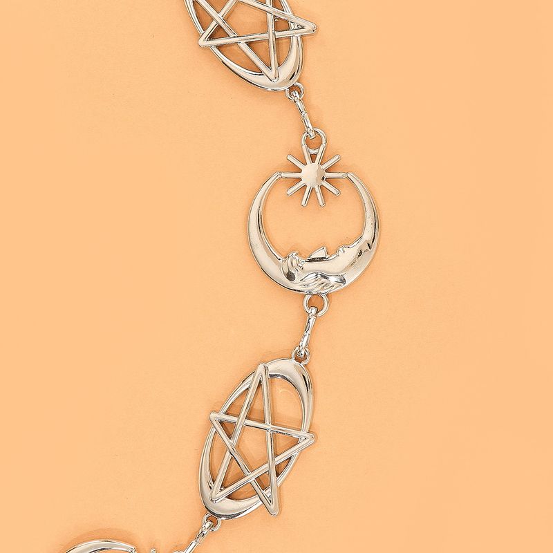 Catena versatile per vita in metallo di alta qualità Moon Hollow per abiti casual_voghion.com