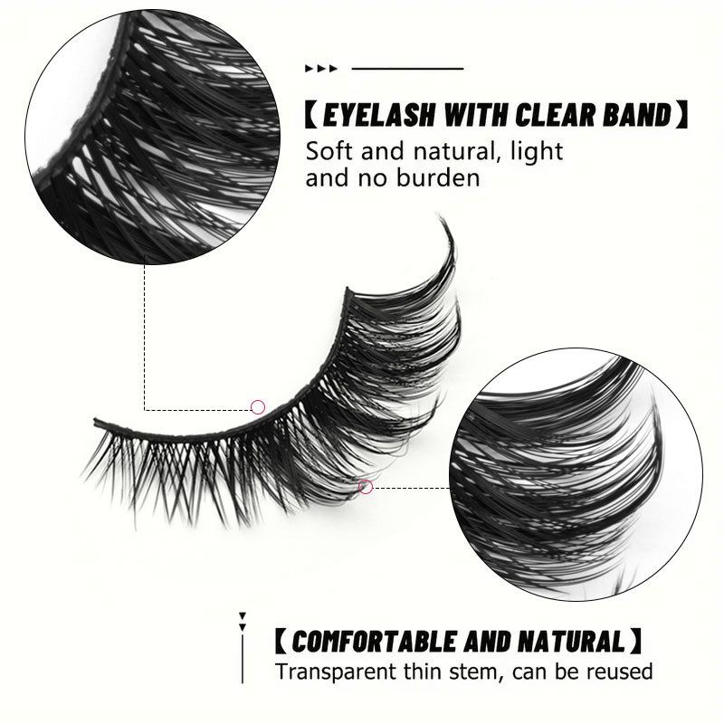 Eyelashes Set 10 Pairs Of Eyelashes Thick Simulation Cat Eye Fox Eyelashes 10 Pairs Of Eyelashes_voghion.com
