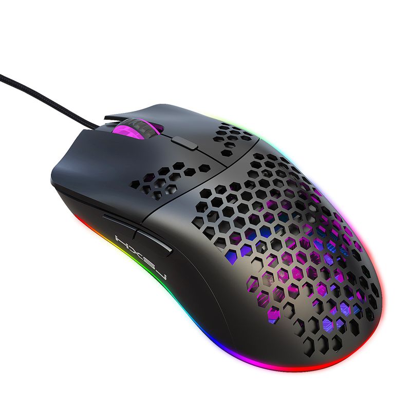 Hole RGB Glow Macro Programiranje Igralna miška 6-tipka za izklop luči Različne žične miške_voghion.com