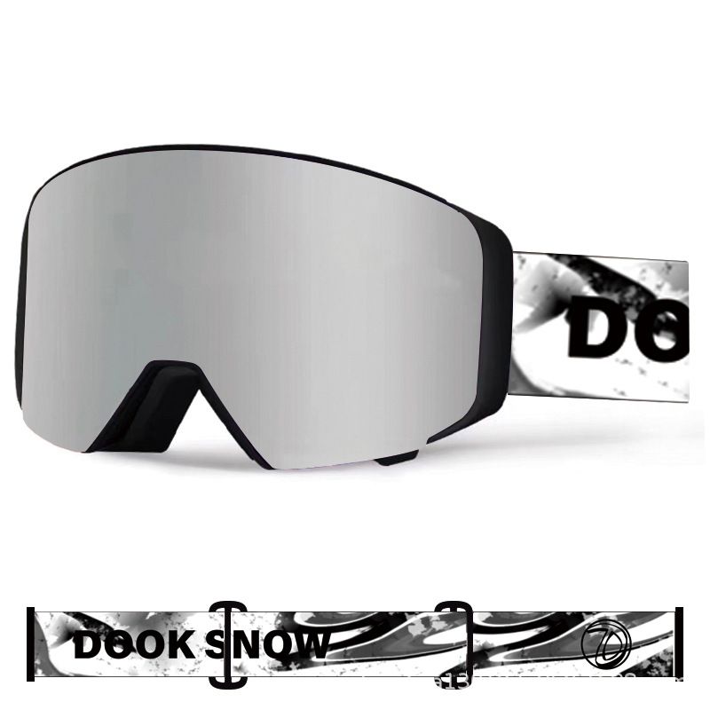 Magnetic Flip Cover For Men And Women, Double Layer Anti-Fog, Breathable, HD, Snap-On Prescription Ski Goggles_voghion.com
