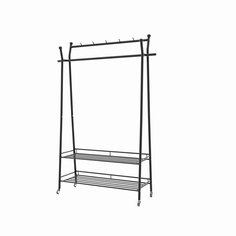 Drying Towel Blanket And With Towel Shelf Extra Standing For Storage Towel A Wheel Drying Stand Free Metal 1pc Metal Rack Large_voghion.com
