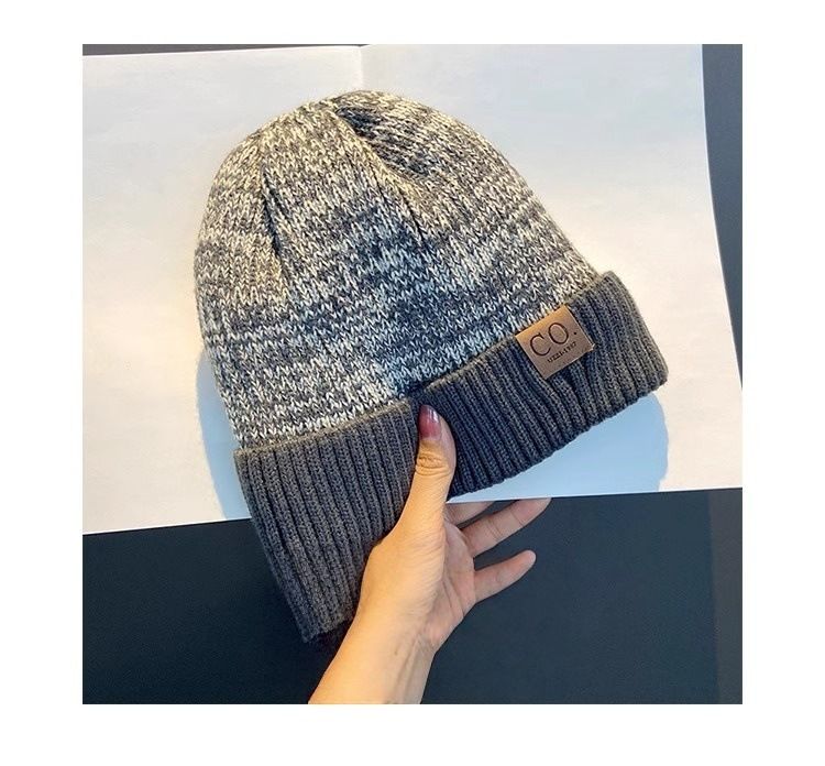 Bonnet chaud et chaud en maille, style coréen tendance automne-hiver, style japonais, doublé polaire, protection des oreilles, en laine._voghion.com