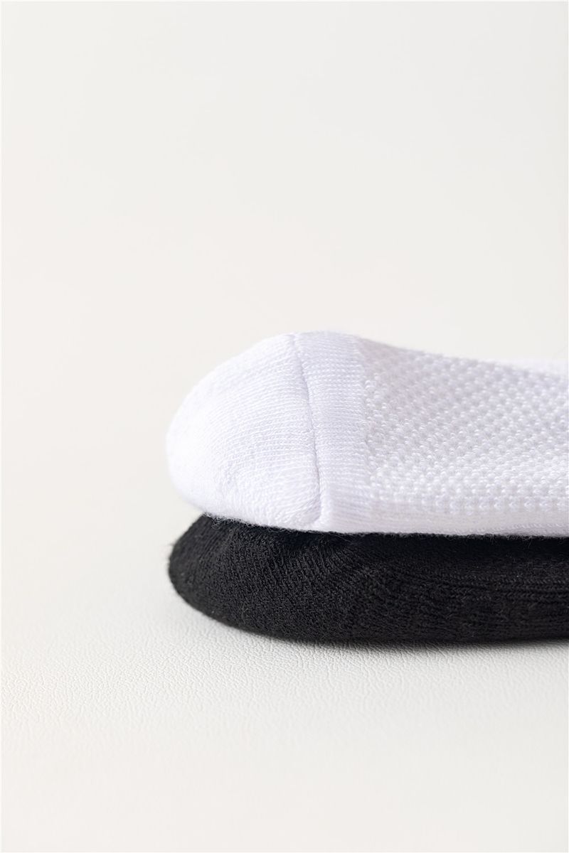 Socks Men's Boat Socks Summer Mid-tube Socks Thin Short Socks Solid Color Cotton Stockings White Sports Socks Half Towel Bottom Length_voghion.com