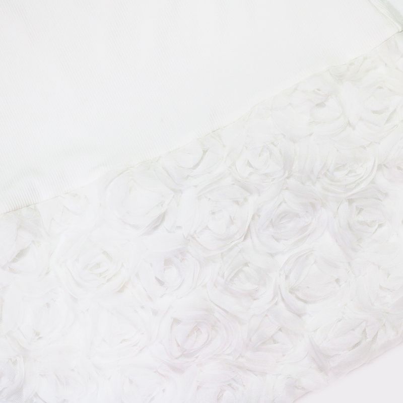 Robe moulante asymétrique à une manche, ornée d'appliqués floraux côtelés - Élégante robe de soirée pour femme_voghion.com