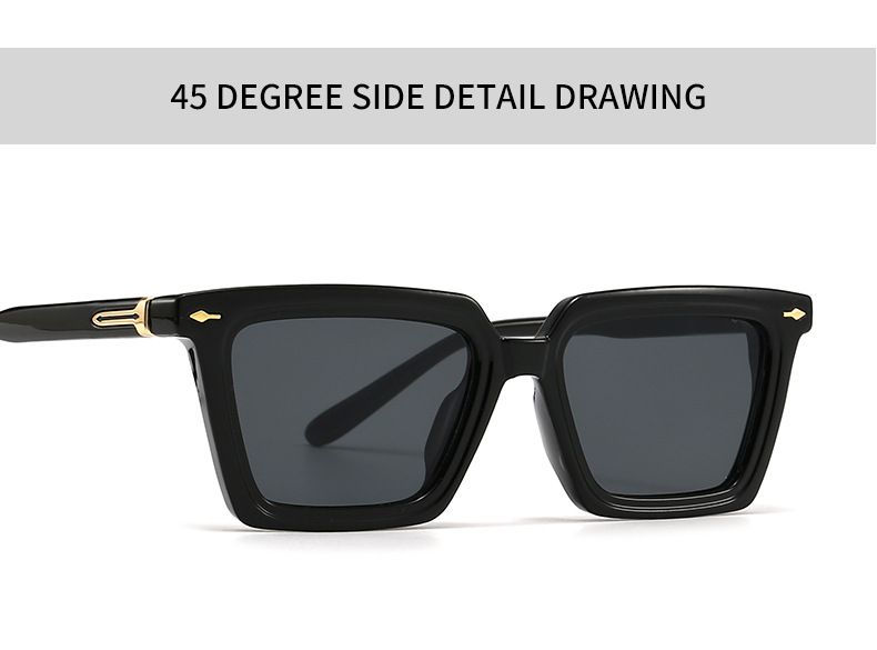 Euroopan ja Amerikan rajat ylittävä trendi Street Shooting Retro Square Rice Staring Art Aurinkolasit Modern Charm INS Aurinkolasit 6093_voghion.com