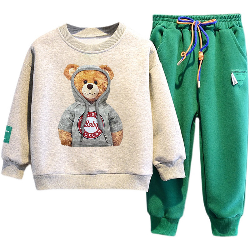 Suéter fino informal de moda para niños primavera y otoño 2023 nuevo conjunto para niños_voghion.com