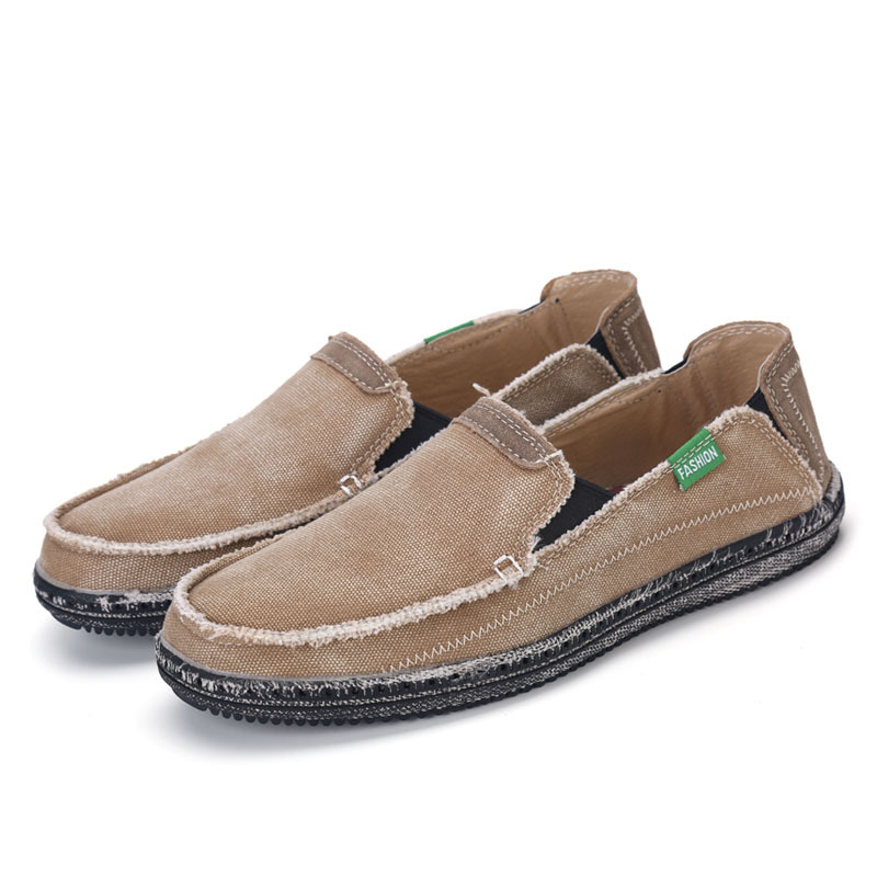 2025 New Old Beijing Cloth Casual Loafers, Rubber Soled Outdoor Canvas Shoes, Fashionable Black Bean Shoes For Men_voghion.com