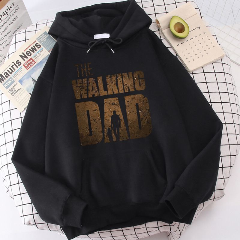 Felpa con cappuccio da uomo The Walking Dad, felpa con cappuccio da strada, felpa con cappuccio da hipster, girocollo, felpa autunnale, abbigliamento oversize hip hop unisex_voghion.com