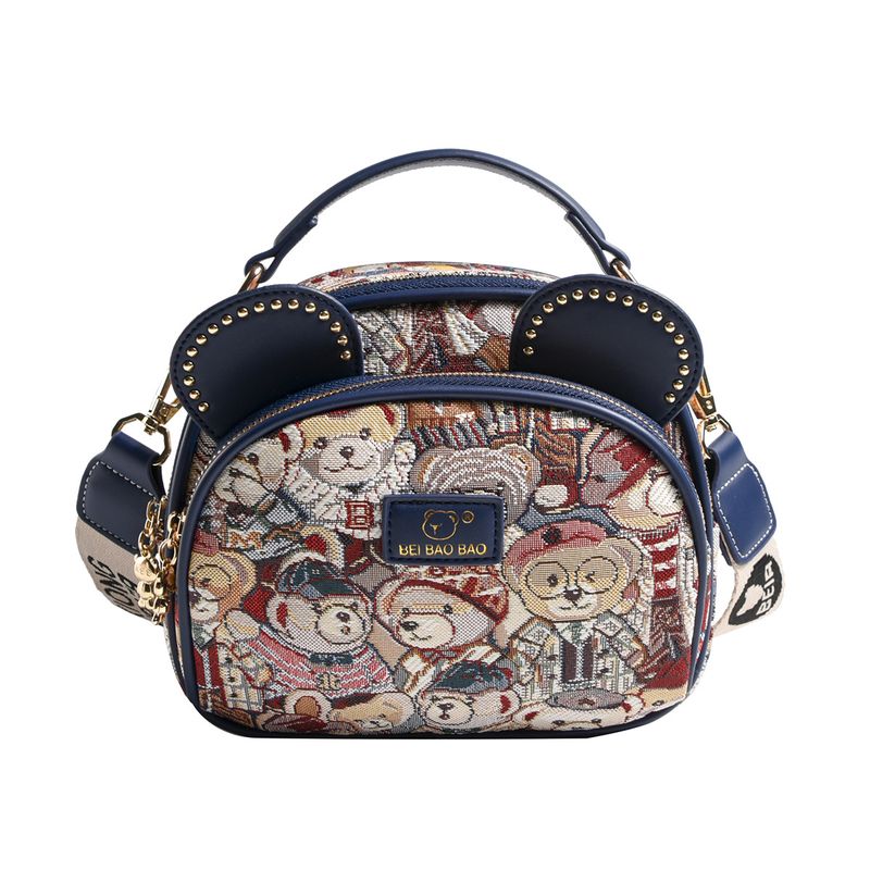 Borsa a mano versatile con tracolla e tracolla rotonda piccola da donna Beibao_voghion.com