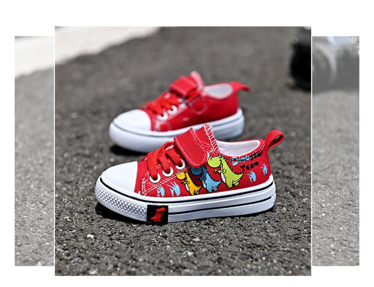 Kinder Canvas Mädchen Casual Cartoon Jungen Sho, 2024 Frühling und Herbst Neue atmungsaktive Student Single Shoe Board_voghion.com