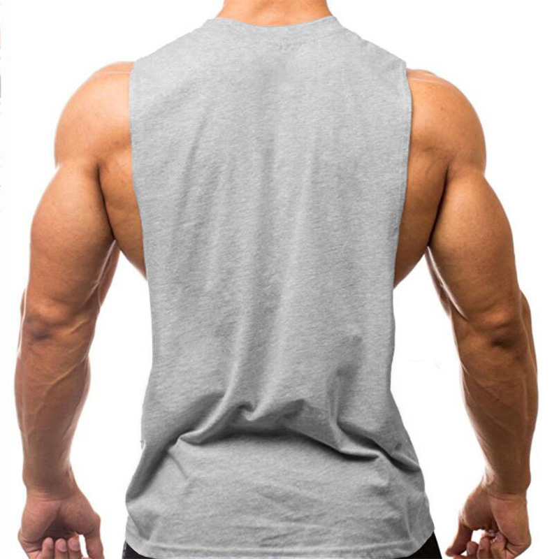 Summer Lemon Lemon Fruit Print Fitness Sports Tank Top for Men Sexy Big Split Running Sleeveless T-shirt_voghion.com
