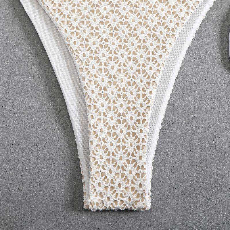 2025 Two-Piece Swimsuit Sexy Halter Tie Bikini Swimwear For Women_voghion.com