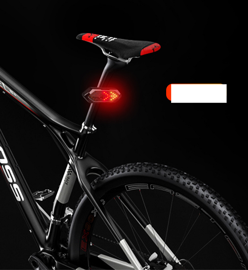 Intelligent remote control turn signal USB charging mountain waterproof taillight 18led bike with horn warning light_voghion.com