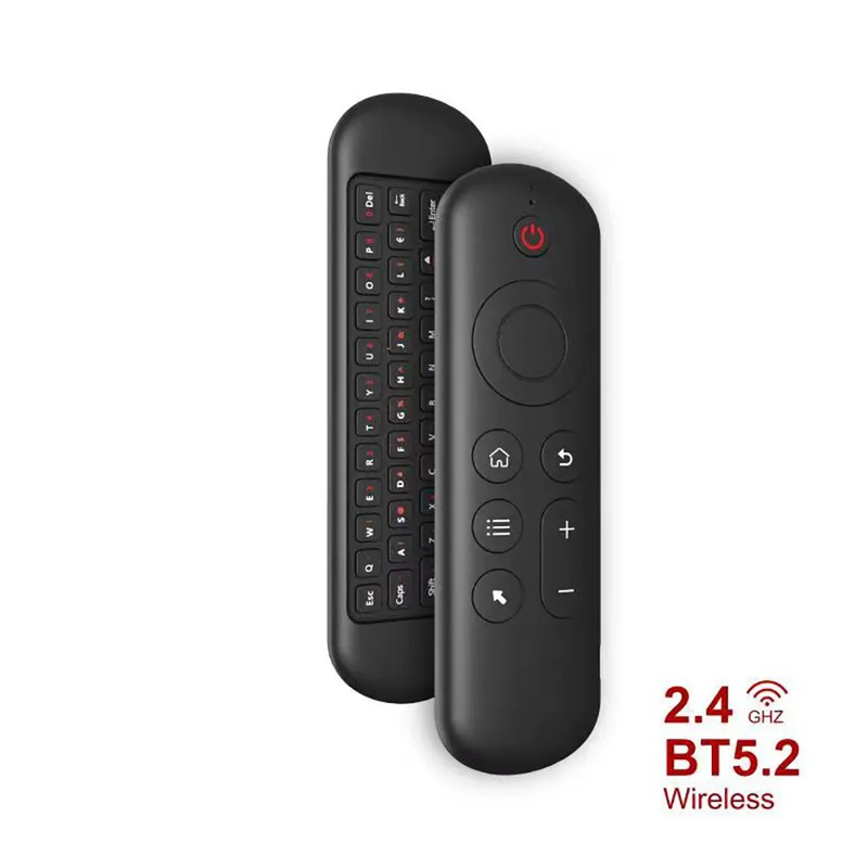 Mini clavier Bluetooth 5.0 2.4 ghz, sans fil, rétro-éclairage, télécommande vocale, pour ordinateur portable, Android TV Box_voghion.com
