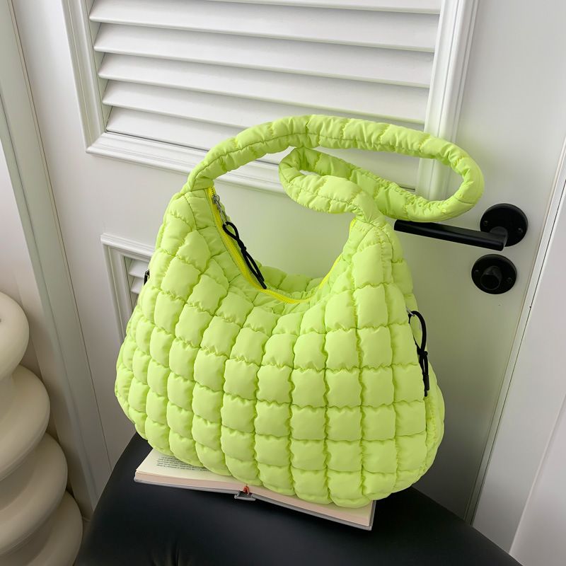 Borsa a tracolla Dopamine Color Series, versatile, alla moda e alla moda, con tracolla a pieghe Cloud da donna, 2024_voghion.com