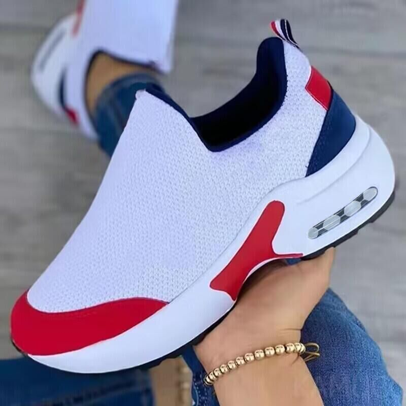 SHLIANG Nouvelles Femmes Sandales Plate-Forme Solide Couleur Appartements Dames Chaussures Casual Respirant Compensées Dames Marche Baskets Zapatillas Mujer S0135_voghion.com