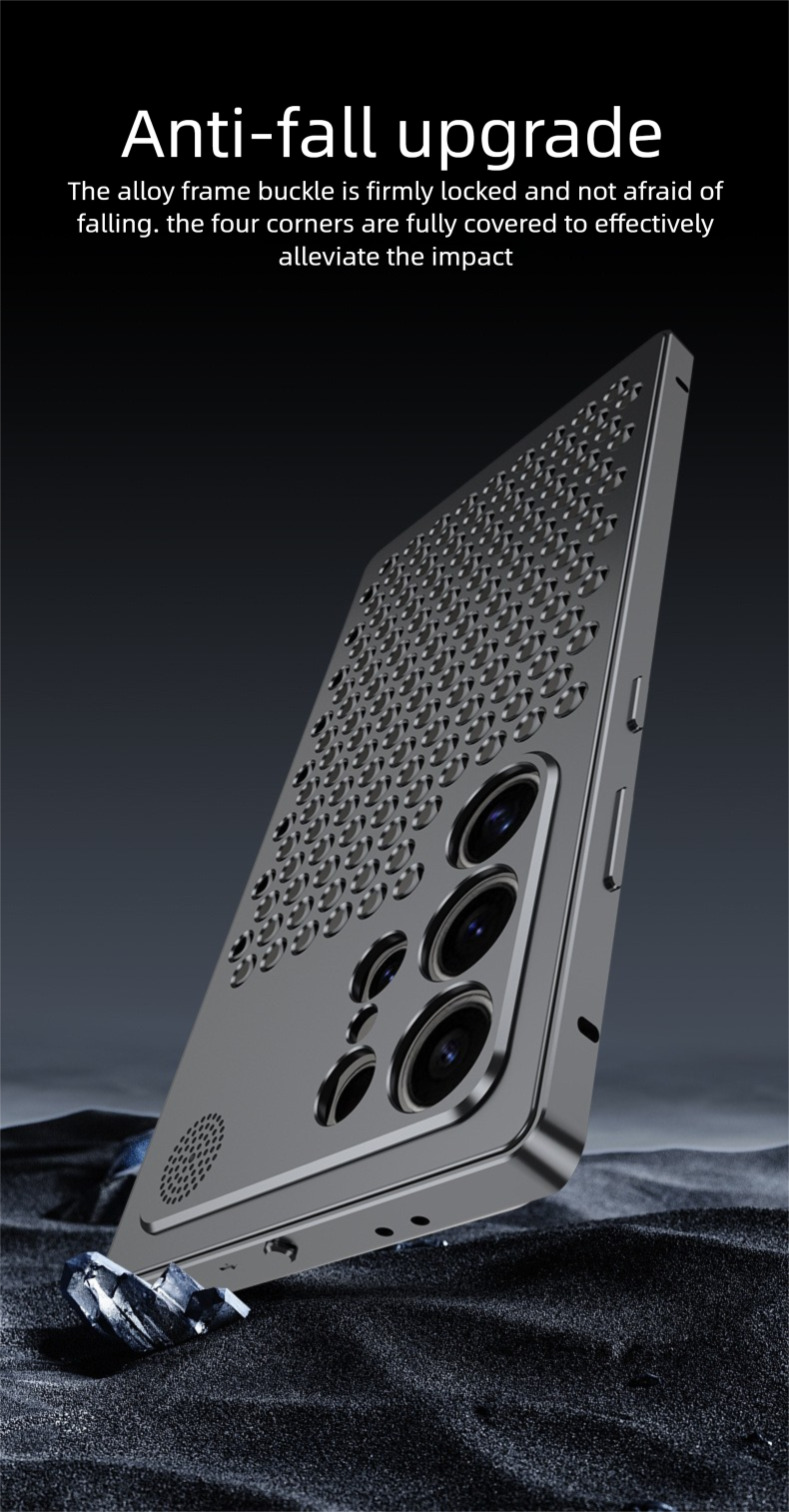 Custodia per telefono Samsung S24 Pop-Up Aromatherapy compatibile transfrontaliera con dissipazione del calore in lega di alluminio S25 Ultra antiurto_voghion.com