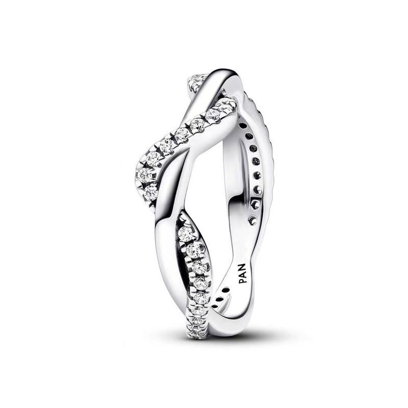 Anello da donna in argento con diamanti, a forma di cuore, a forma di cuore, con diamanti Ins, versatile e alla moda_voghion.com
