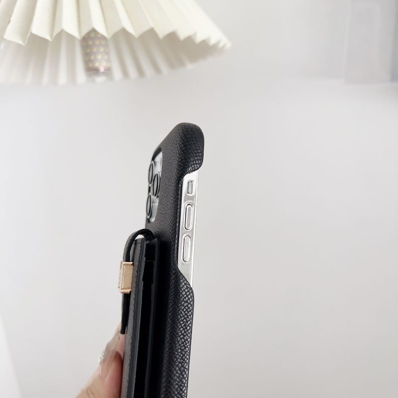 Θήκη κινητού τηλεφώνου iPhone14 θήκη κάρτας κάρτας κεκλιμένη θήκη τηλεφώνου κατάλληλη για θήκη τηλεφώνου iPhone13 promax letter H_voghion.com