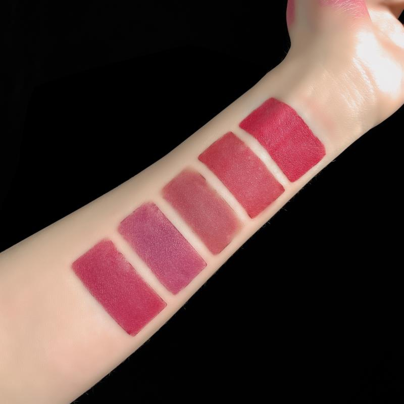 Tienda de cuidado de belleza Lápiz labial combinado de 5 colores, resistente al agua, 5 secciones, mate, Veet, brillo labial antiadherente de larga duración, Lipsti sti_voghion.com