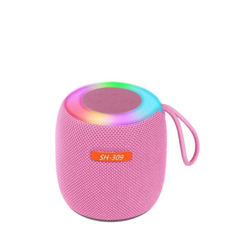 Neues Produkt 309 Drahtloses Bluetooth Buntes RGB-Nachtlicht Tragbares Mini-Stoff-Subwoofer-Soundsystem für den Außenbereich_voghion.com