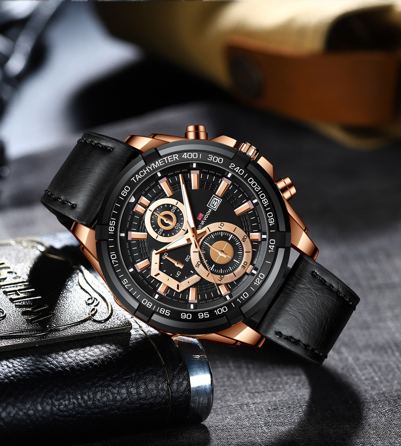 VA VA VOOM Men's Sports Watch Strap Business Calendar Student Waterproof Watch Casual Quartz Watch_voghion.com