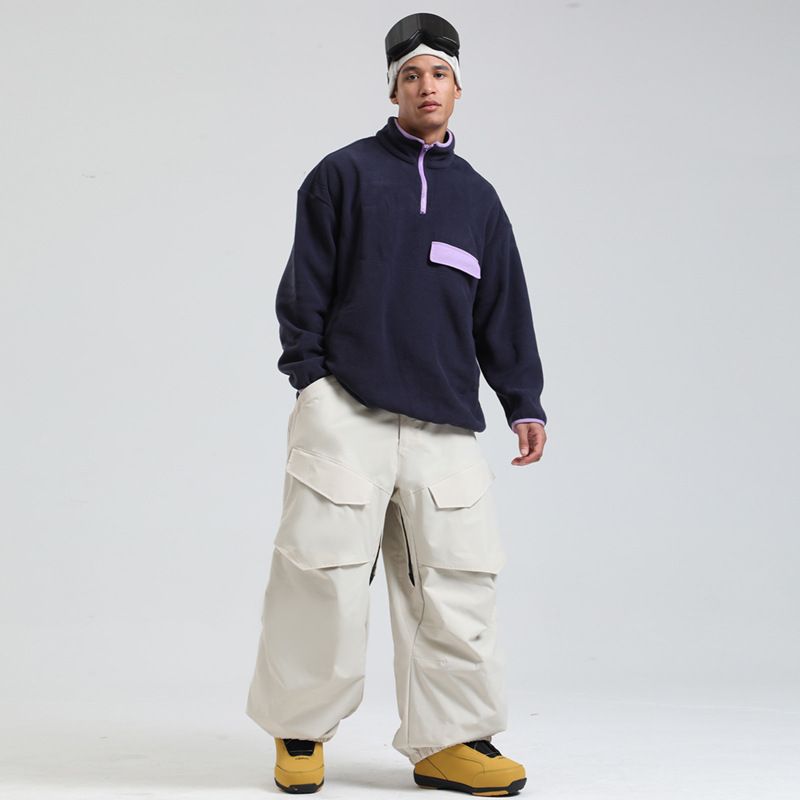 Winter Neue Skihose für Damen, Weites Bein, winddicht, wasserdicht, für Sport und Outdoor, Snowboardhose für Herren_voghion.com