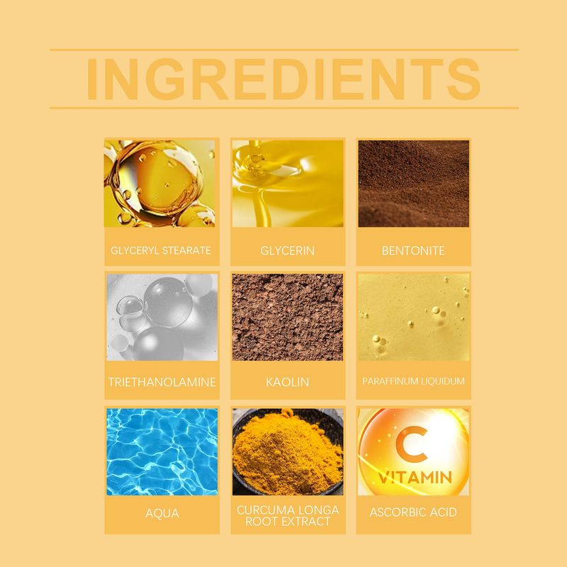 Viareline Vitamin C Deep Cleansing Mud Mask Gently Cleans, Hydrates And Moisturizes Facial Skin_voghion.com