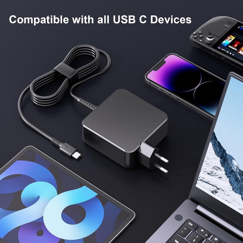 65W Typ 20V 3,25 A 45W USB C D Universal Laptop Ladegerät Power Adapter Für ASUS ZenBook Lenovo Dell Xiaomi Air_voghion.com