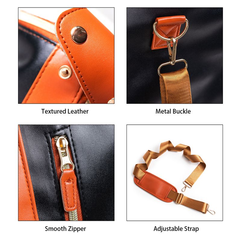 Handheld Foldable Women's Clothing Luggage Outdoor Gym Multifunctional Side Buckle Travel Bag_voghion.com